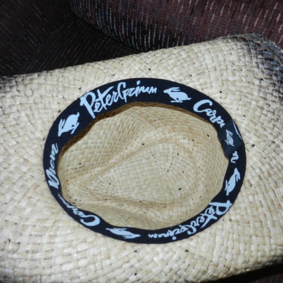 Peter Grimm Sunset drifter Peacock Band tea stained hat NWT! - Picture 9 of 15